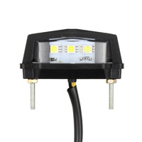 Vente chaude : éclairage de plaque d'immatriculation LED pour moto, lumière arrière universelle modifiée, lumière décorative d'avertissement, Guangdong