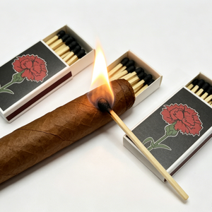 Fiammiferi Rettangolari Stampati Bicolore per Regali Clienti di Bar e Club, Confezione Personalizzata per Sigari e Whisky - Product Image 1