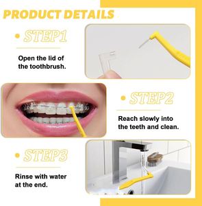Brosses interdentaires personnalisées Tepe Dental, brosses interdentaires antibactériennes réutilisables, design en nylon Dupont, poils en plastique - Product Image 4