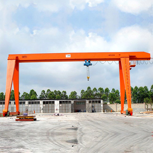 MH Single Beam Gantry <span class=keywords><strong>Crane</strong></span> Boxed <span class=keywords><strong>Frame</strong></span> a Type Legs Model 5ton Hoist Trolley untuk Dijual - Product Image 5