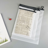 Sac à fermeture éclair en PVC/PE transparent UniOne avec logo personnalisé imprimé, idéal pour l'emballage de vêtements et la sérigraphie