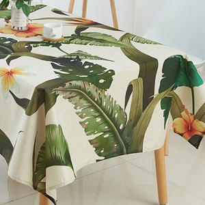 Mantel con estampado de hojas tropicales, decoración del hogar, bloque Floral - Product Image 3