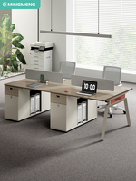 Bureau de travail convertible moderne, prix usine, avec panneau MDF style bois, pour immeuble de bureaux, mobilier commercial