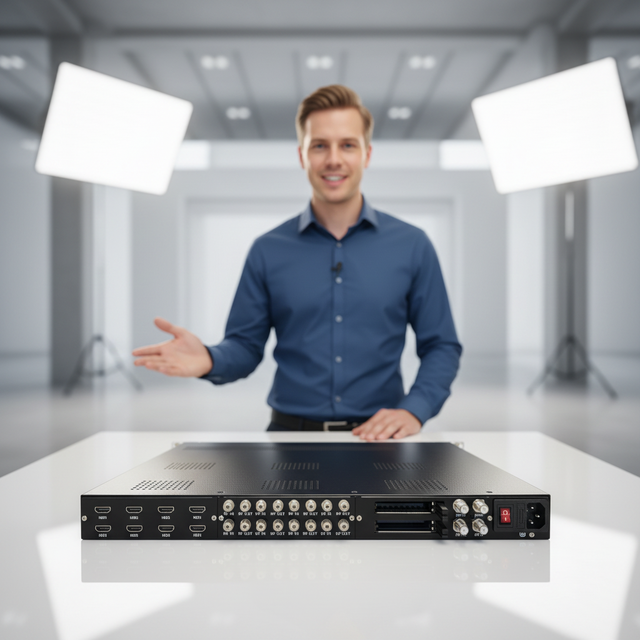 24-in-1 DVB-S/S2/S2X Satellite Tuners to UDP/RTP MPTS/SPTS HLS/HTTP/SRT/URL IP Protocol Device for CATV