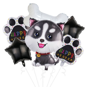 Ballon en aluminium Husky Kirky Bones pour chien de compagnie pour la décoration de fête de chien - Product Image 4