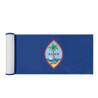 Taplak Meja Bertema Bendera Guam yang Dapat Dicuci, Aksesori Tekstil Rumah Anti Kusut untuk Gaya Meja Kantor dan Dekorasi Rumah