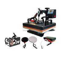 Máquina de Prensa de Calor Digital 5 en 1 para Tazas, Camisetas y Gorras, 30*38cm, Multifuncional, Sublimación, Semiautomática, Nueva