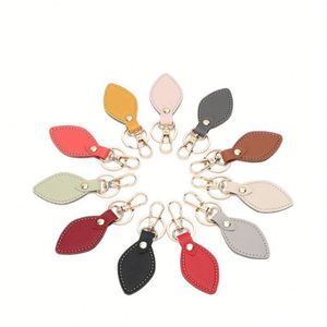 Wholesale Portable PU Leather Keychain Customizable Colorful Waterproof <b>Key</b> <b>Ring</b> Concise Durable <b>Bag</b> Charm Promotional Gift - Product Image 5
