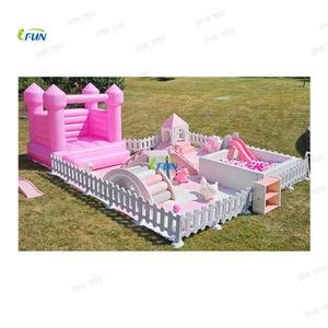 Ensemble de jeu en PU blanc souple <span class=keywords><strong>avec</strong></span> toboggan, <span class=keywords><strong>piscine</strong></span> <span class=keywords><strong>à</strong></span> <span class=keywords><strong>balles</strong></span> et blocs d'escalade pour aire de jeux intérieure/commerciale pour enfants - Product Image 4