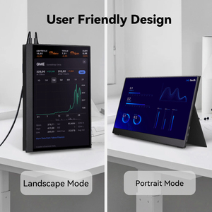 17.3 inch bên ngoài 1080P đa năng xách tay màn hình với màn hình <span class=keywords><strong>LCD</strong></span> Type-C Cáp hiển thị làm việc chơi - Product Image 5