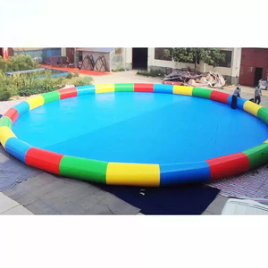 Piscina inflable redonda grande y colorida para verano, bolas para caminar en el agua, juegos de bolas Zorb de pesca, juguetes, juego deportivo - Product Image 5