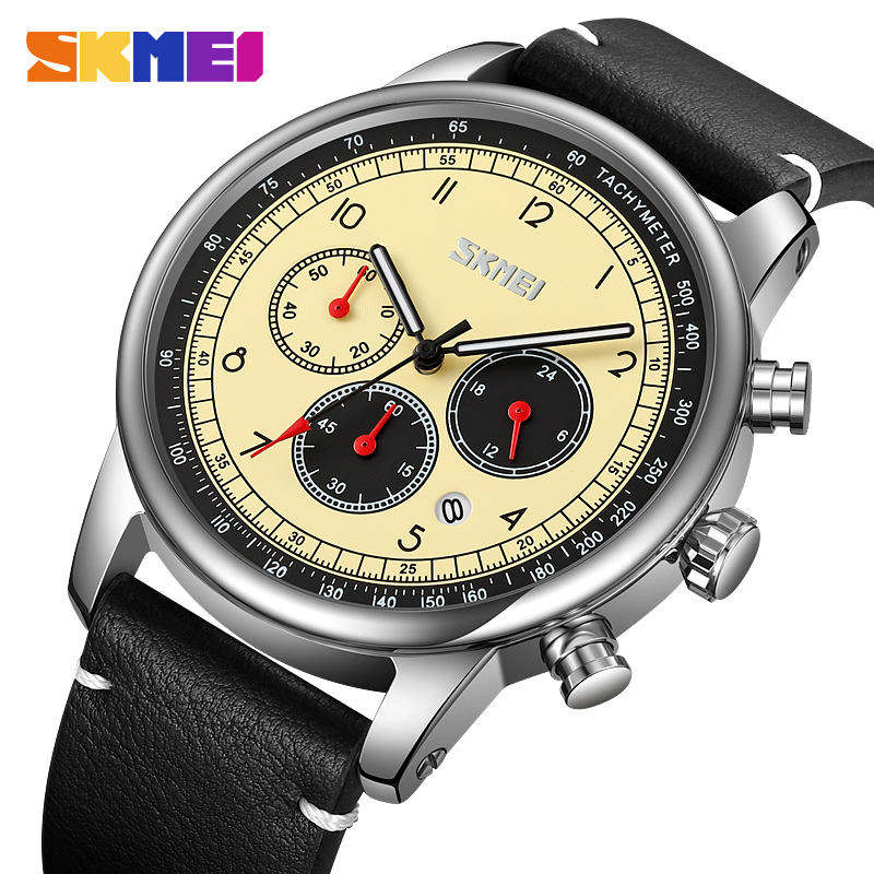 SKMEI 9318 Fashion Stopwatch Watch - Mens Casual & Water Resistant
