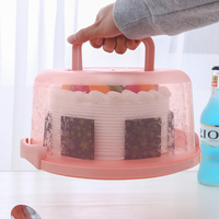 Boîte à gâteau transparente réutilisable de 2 mm d'épaisseur, boîte d'emballage portable pour la pâtisserie