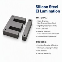 Noyau de transformateur haute fréquence EI33 EPC46.5 acier au silicium doux avec motif de stratification EI