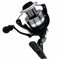Moulinet de pêche spinning et baitcasting taille 2000, bobine en aluminium durable de haute qualité, 1 roulement à billes, pour eau douce, vente en gros économique