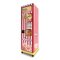 Distributeur automatique de pop-corn multi-saveurs au caramel frais miniature entièrement automatique de grande capacité Smart Street