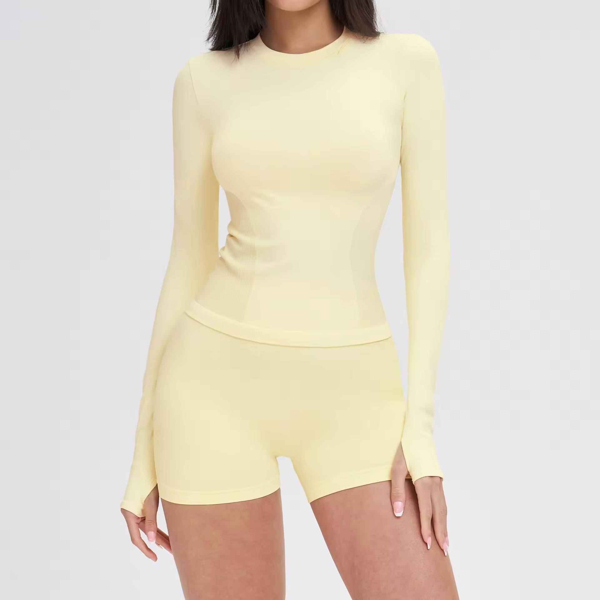 Yellow Long sleeve+short