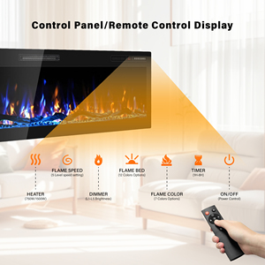 Pansee, <span class=keywords><strong>chimenea</strong></span> eléctrica moderna de lujo de 88 pulgadas, Control remoto inteligente montado en la pared, calor empotrado para hoteles, venta al por mayor - Product Image 3