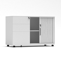 Meuble de bureau moderne convertible et sécurisé, avec tiroirs en acier et casiers de rangement, pour l'école et le bureau à domicile