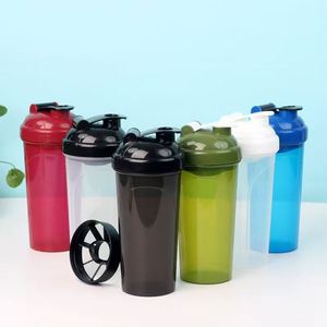 Bouteille de shaker à protéines personnalisée avec logo, 400 ml, 600 ml, en plastique PP, gobelet mélangeur pour la promotion sportive - Product Image 4