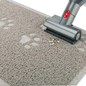 Tapete Ecológico, Duradero y de Lujo para Mascotas (Perros y Gatos), Fácil de Limpiar, Impermeable, Antideslizante, de PVC, con Diseño de Dibujos Animados, Suave, con Estampado de Huellas, de 7 mm - Product Image 3