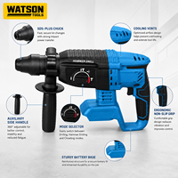 Kit de perceuse à percussion rotative sans fil avec 2 batteries et chargeur, fourni par l'usine, OEM ODM, vente en gros