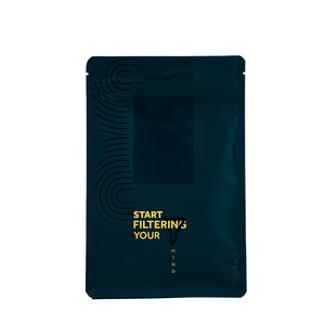 Sacchetti personalizzati riciclabili per caffè in grani con valvola e chiusura a zip per caffè tostato - Product Image 3