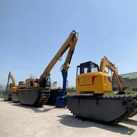 Ekskavator Amfibi RAYLANDER 45.8 KN Kekuatan Penggalian Bucket Motor untuk Pengerukan Sungai Dalam Negeri Skala Besar dan Pengolahan Talang