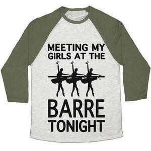 Camiseta de béisbol unisex Tri-Blend Meeting My Girls at the Barre Tonight - Product Image 5