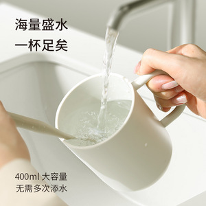 FaSoLa Home Plastic Rinse Cup Grey Pink Solid Color Couple Toothbrush Cup Simple Wash Cup Gift Use - Product Image 4