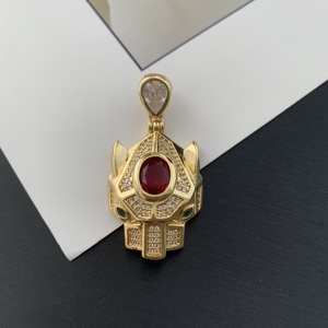 Ciondolo a Cuore Smaltato Nero BD-L5570 con Zirconi, Ciondoli a Forma di Animale: Orsetto, <span class=keywords><strong>Elefante</strong></span>, Tartaruga, <span class=keywords><strong>Farfalla</strong></span>, Ape, Uccello - Product Image 4