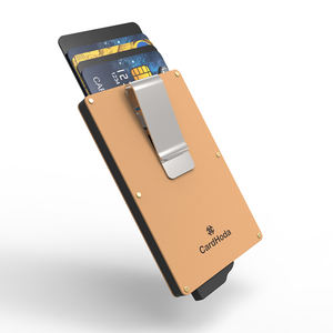 CardHoda Aluminum Anti RFID Blocking Fashion Credit <b>Card</b> Holder Wallet 6 Inch Multi-Function No Closure 50G 9mm <b>Thick</b> - Product Image 1