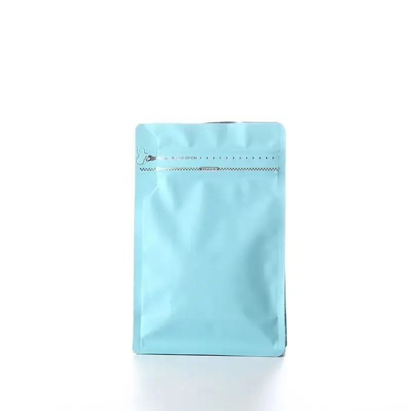 3.5G कस्टम मुद्रित धातुई रंगीन काले कॉफी बैग के लिए एल्यूमीनियम पन्नी पाउच जिपर फ्लैट नीचे कॉफी बैग कॉफी भंडारण