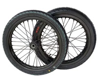 Pneu de remplacement YTY Surron Light Bee X 17" Supermoto 90/80-17 4 plis sans chambre à air, composé souple noir, haute performance pour vélo électrique de rue