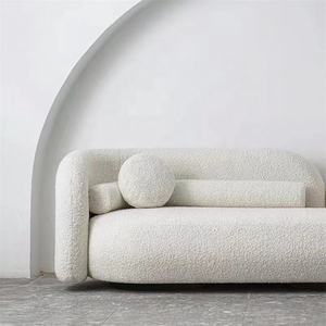 Sillón de Franela Teddy, Sofá de Descanso, Conjunto de <span class=keywords><strong>Sofás</strong></span> Modulares Blancos, Sofá Económico con Logotipo Personalizado, Moderno, de Fábrica, Divano para el Hogar - Product Image 3