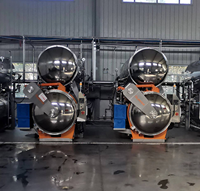 Stérilisateur à autoclave à immersion horizontale entièrement automatique avec interverrouillage de sécurité pour aliments en conserve et aliments pour animaux de compagnie