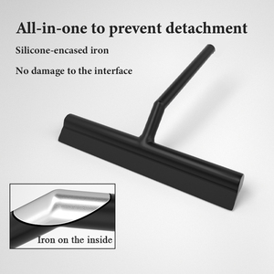 Cao Cấp Silicone Tráng Kim Loại Không-Xước Nước Squeegee Cửa Sổ Wiper Với Silicone Xử Lý - Product Image 4