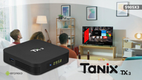 Tanix TX3 S905X3 4G 32G Android 9 TV BOX 4K 2.4G+5G WiFi Dual BlueT4.0 Reproductor Multimedia Smart Set Top Box STB con Logo OEM Gaming Box