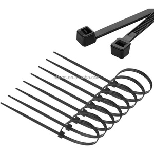 Venta al por mayor de fábrica, paquete de 100 piezas, fuerte autoblocante de nailon 66, bridas para cables con cremallera, bridas para cables de plástico blanco, muestra gratis ecológica - Product Image 3