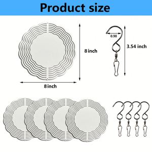 8 Blank Double Side Garden Spinners Aluminum Metal 10 Inch Sublimation <b>Wind</b> Spinner Blanks - Product Image 3