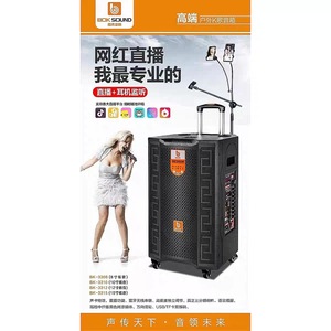 Bok Sound BK-3310 10 Inch Subwoofer Portable Outdoor Karaoke Speaker With Microphone Rechargeable <b>Battery</b> - Product Image 3