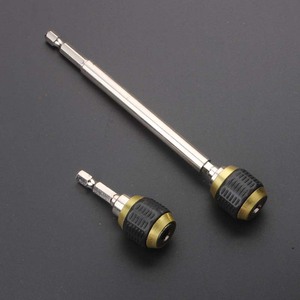 14mm Bit Connecting Rod For Electric Drill Conversion Rod 1/4 In Hex Shank 55 150mm Length Straight Handle - Product Image 1