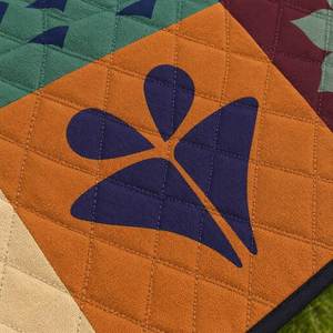 Couverture Imperméable Matelassée Bohème Patchwork 16 Panneaux en Polyester, Tapis de Pique-nique Réversible Géométrique Boho, Tapis Mural - Product Image 2
