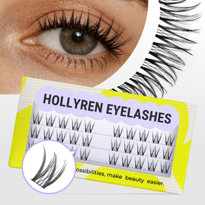 Toptan kabarık Wispy kirpik kümeleri kirpik toptan Segment kirpik şeritler gibi görünüyor uzantıları küme Cils Wimpers - Product Image 1