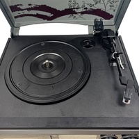 Tourne-disque tout-en-un multifonctionnel avec fonction USB, Bluetooth, SD, cassette, radio, personnalisation du logo, emballage