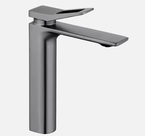 Hiện đại Kẽm hợp kim lưu vực Vòi trộn đơn lỗ cài đặt với lõi van gốm và đồng hồ nước phong cách thiết kế vòi nước - Product Image 5