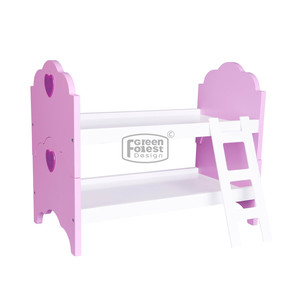 Детей Притворяться игрушечная кроватка для девочек кукла, кукла двухъярусные кровати с лестницей дял <span class=keywords><strong>18</strong></span>-дюймовой куклы мебель - Product Image 5