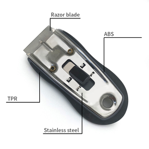 Thép không gỉ Nhà ở <span class=keywords><strong>scraper</strong></span> công cụ An toàn trượt Blade Mini <span class=keywords><strong>scraper</strong></span> làm sạch dụng cụ cầm tay để loại bỏ giống cây chổi keo tường sàn - Product Image 4