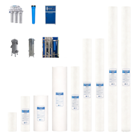 Cartouche filtrante en PP soufflé à chaud efficace de 10 à 40 pouces, filtre à sédiments de 1 micron, purificateur d'eau commercial 500 L/heure, durée de vie 1 an