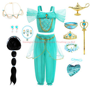 Niñas Halloween lámpara mágica vestido de jazmín niños niña carnaval Navidad Aladino árabe <span class=keywords><strong>princesa</strong></span> disfraz cumpleaños fiesta Cosplay - Product Image 1